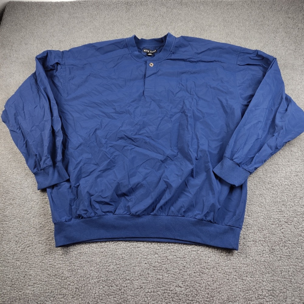Nike Windbreaker Pullover Mens 2XL XXL Golf Blue Long Sleeve EUC
